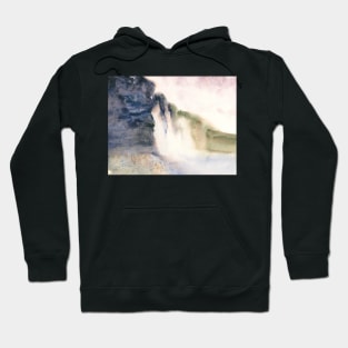 Tundra Falls Watercolor Painting Hoodie